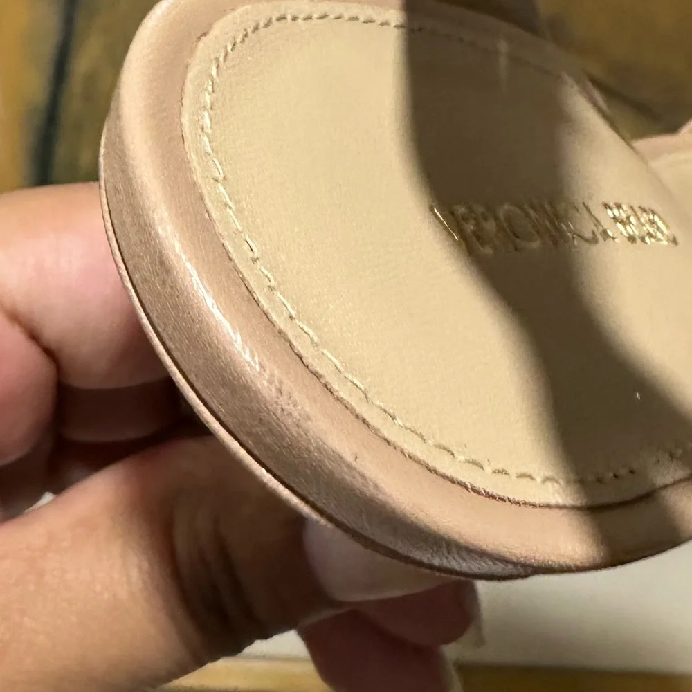 🌹VERONICA BEARD🌹 Darcelle Leather Sandal in Bisque Size: 8.5 - Picture 11 of 14